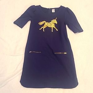 Navy blue girl's Gymboree dress size 12